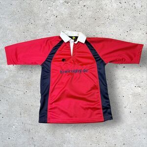 Kiwi Sport Rugby Shirt Size 42 Red White Navy Blue kiwirugby.de Classic Jersey
